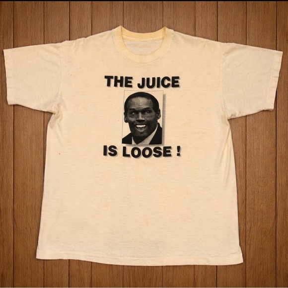 Other - Vintage 1990s O.J. Simpson “The Juice Is Loose” Graphic T-Shirt Men’s Large